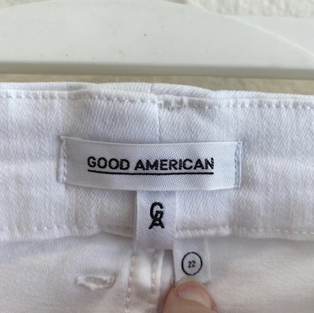 NWT Good American Good Legs Cascade Hem Jeans- 22 - Picture 5 of 7